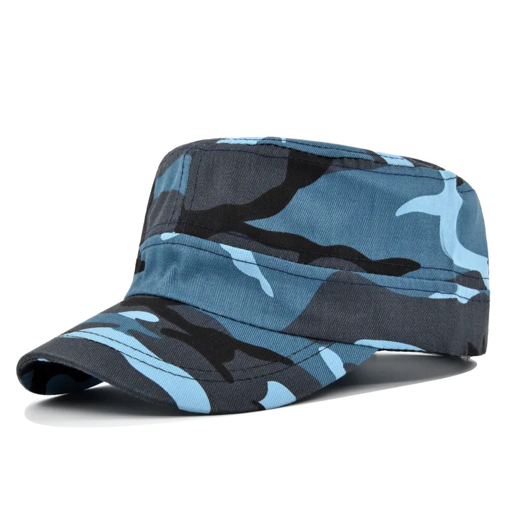 Camouflage Flat Brim Outdoor Baseball Hat