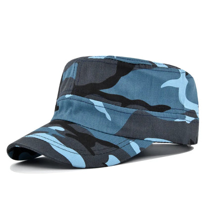 Camouflage Flat Brim Outdoor Baseball Hat