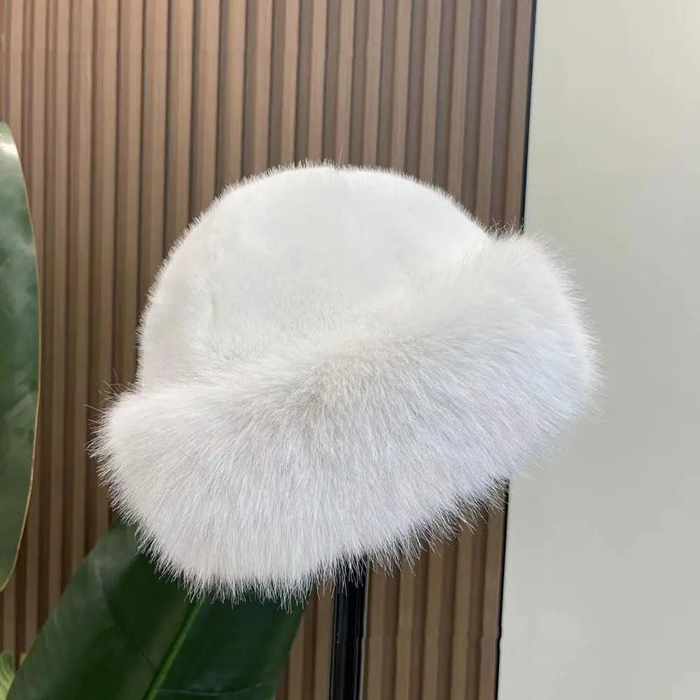 Fluffy Fur Winter Bucket Hat