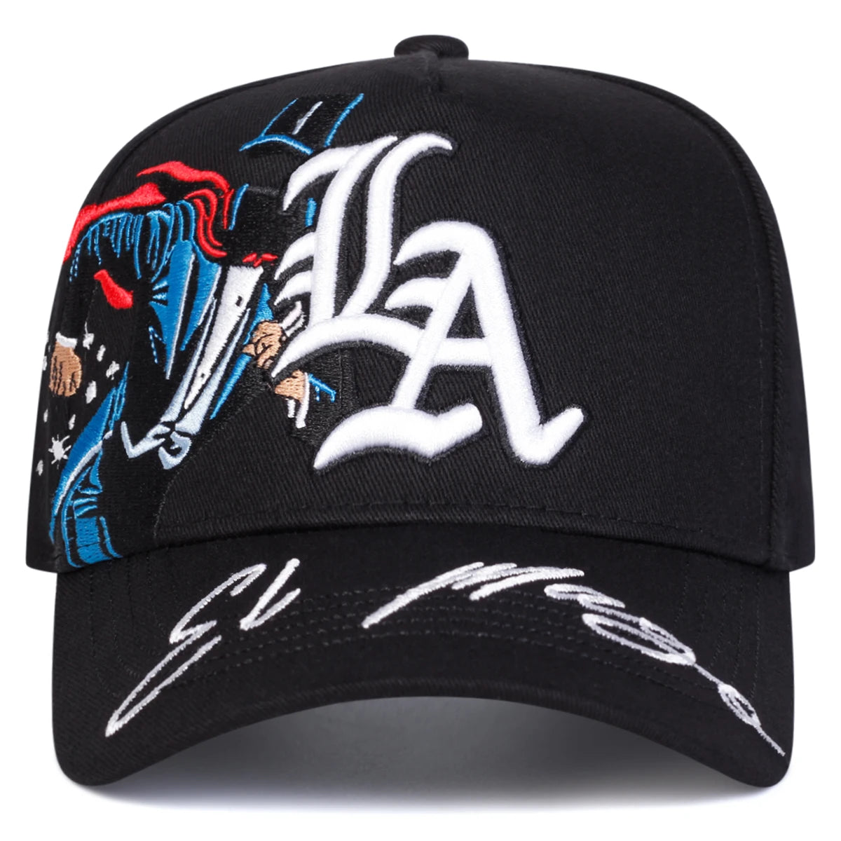 Unisex Gothic LA Magician Embroidery Casual Baseball Cap
