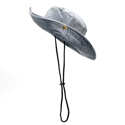Vintage Washed Denim Unisex Bucket Hat