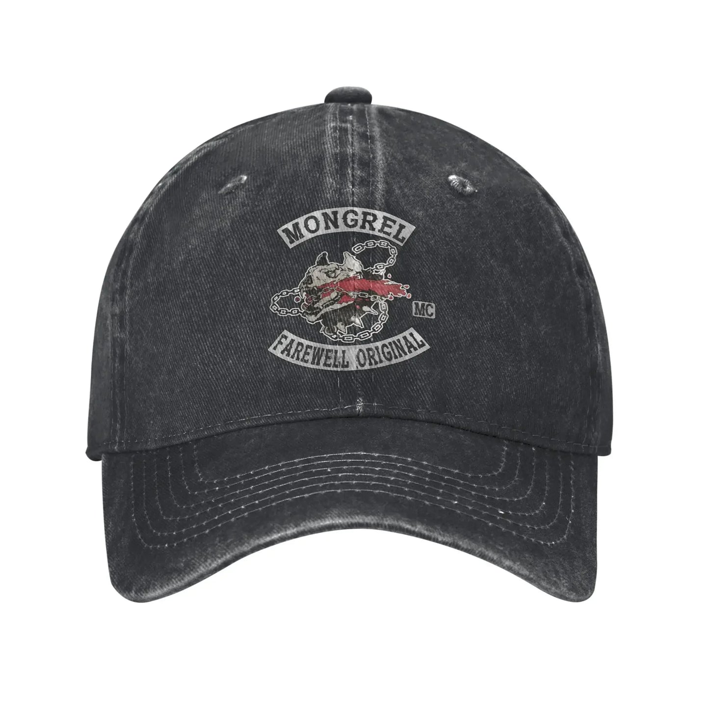 Mongrels Motorcycle Club Washed Trucker Baseball Cap