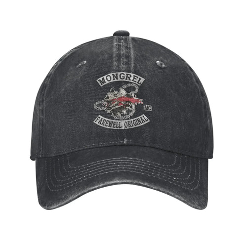 Mongrels Motorcycle Club Washed Trucker Baseball Cap