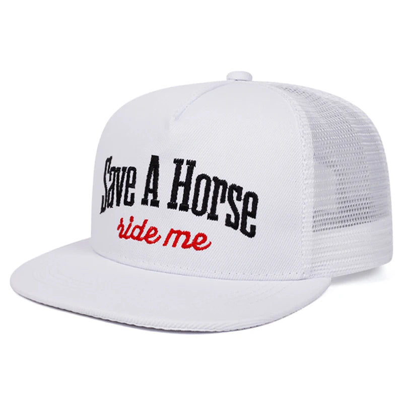 Creative Letter Embroidery Street Snapback Cap