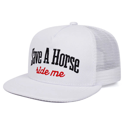 Creative Letter Embroidery Street Snapback Cap