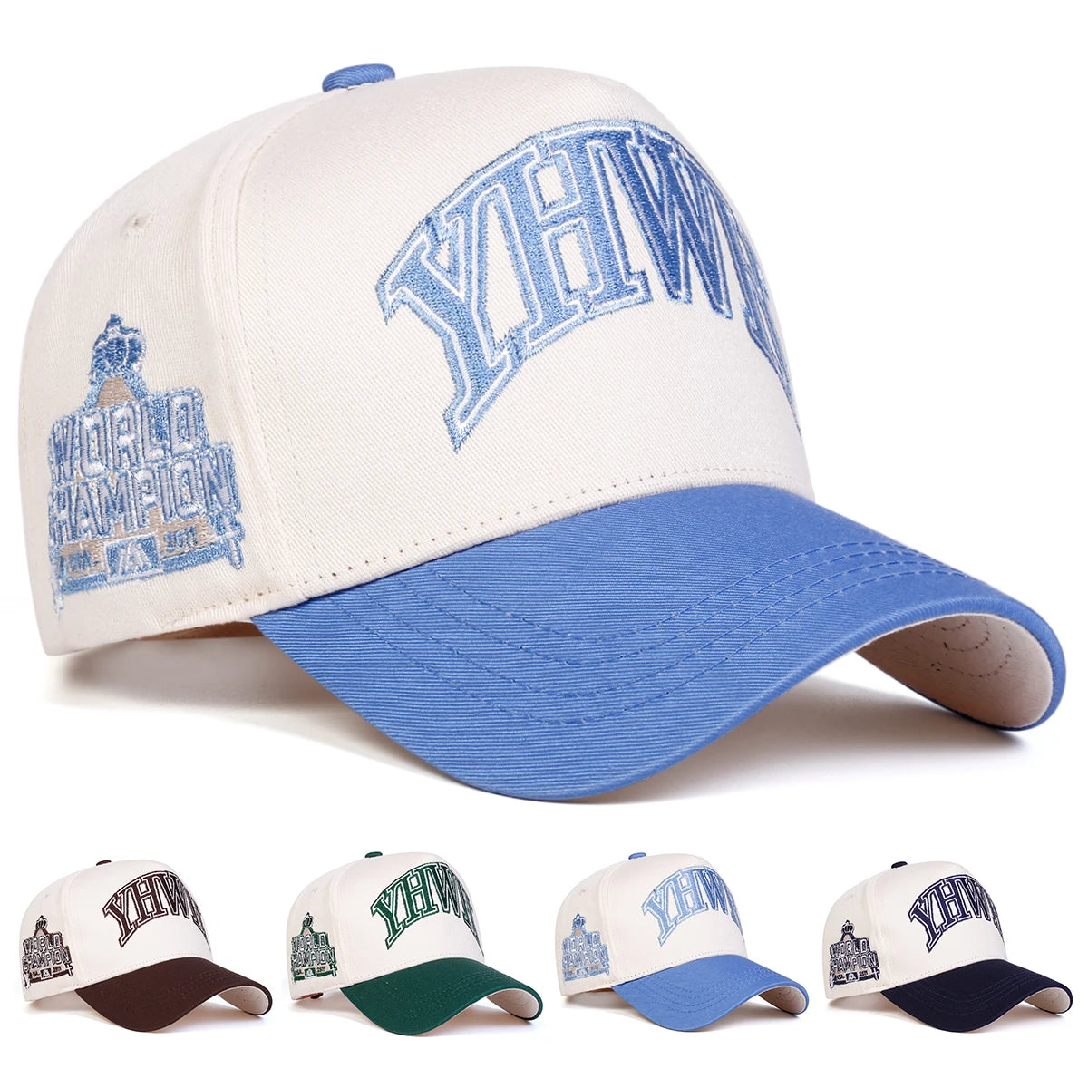 Unisex YHWH Letter Embroidery Baseball Caps