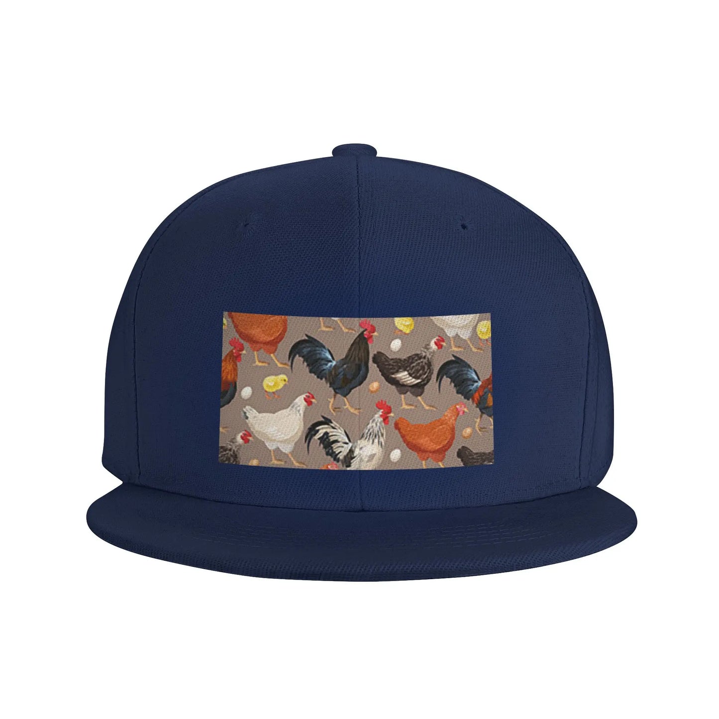 Chicken Animal Theme Casual Breathable Snapback Cap