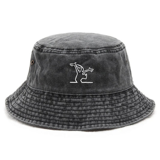 Vintage Washed Cotton Streetwear Bucket Hat