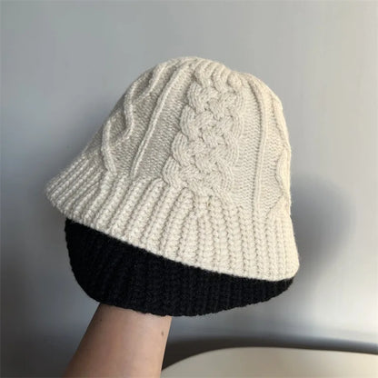 Women's Wool Blend Knitted Bucket Hat