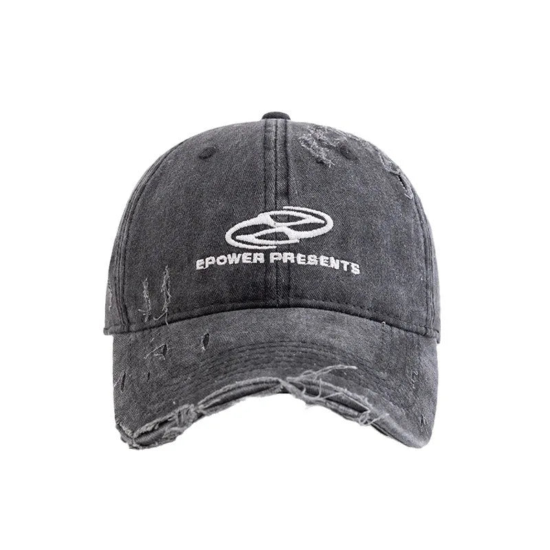 Retro Washed Letter Baseball Cap