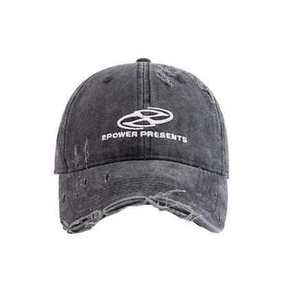 Retro Washed Letter Baseball Cap