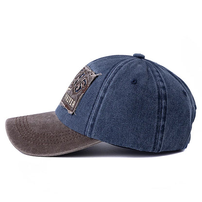 Washed Texas Letter Embroidered Baseball Cap
