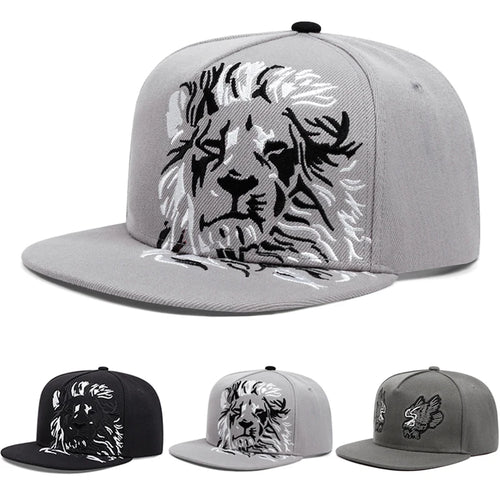 Unisex Lion Eagle Embroidery Hip Hop Baseball Cap