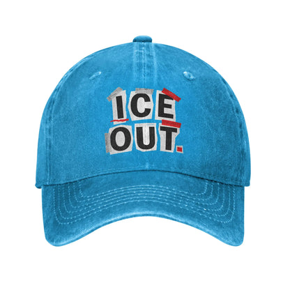 ICE Out Logo Cotton Adjustable Trucker Baseball Cap