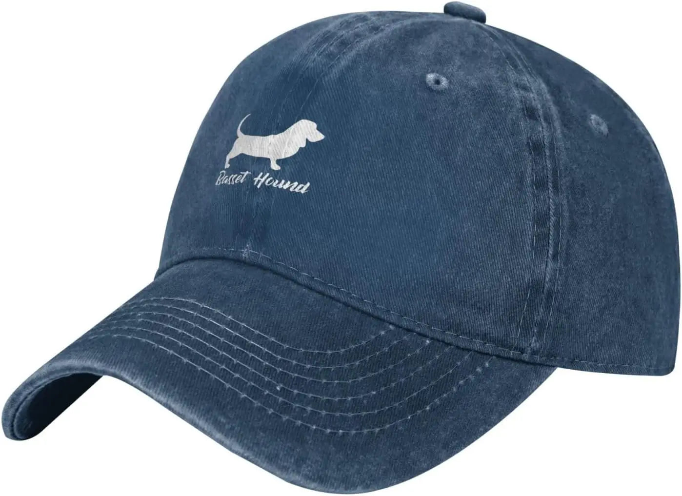 Casual Cotton Basset Hound Silhouette Baseball Cap