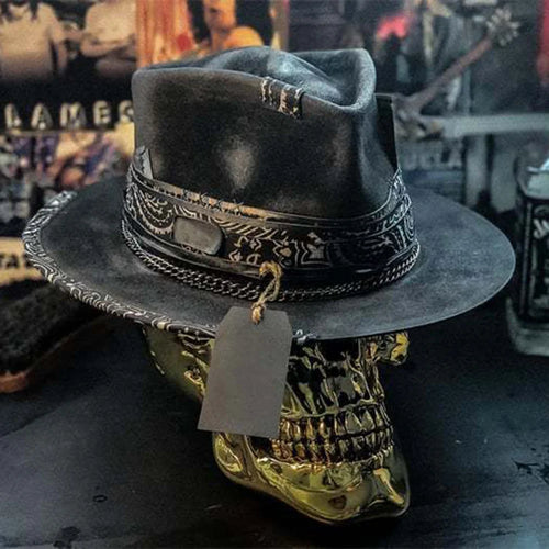 Gothic Skull Style Cowboy Bucket Hat