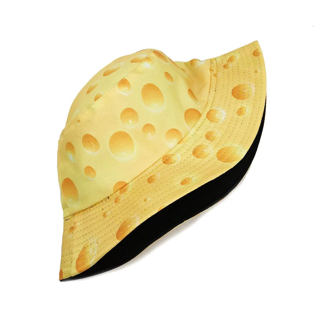 Unisex Cheese Pattern Bucket Hat