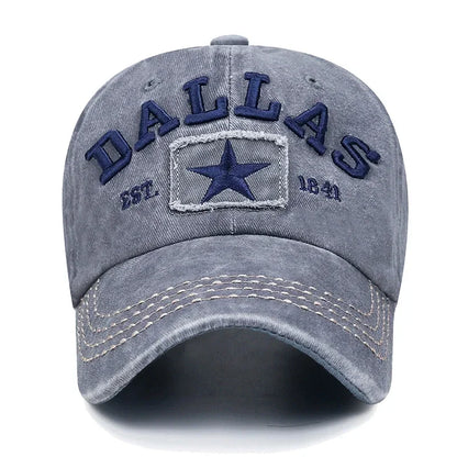 Dallas 3D Embroidered Unisex Snapback Cap