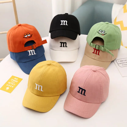 Cartoon Letter Cotton Baseball Cap For Kids