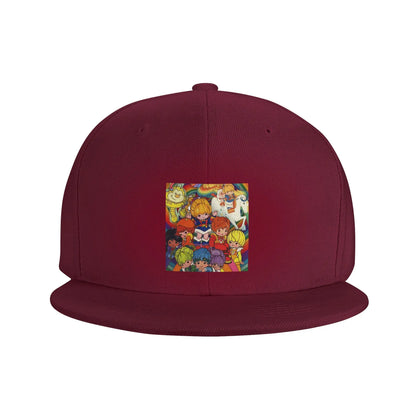 Bright Rainbow Colorful Pattern Breathable Snapback Cap