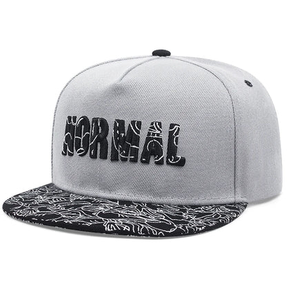 Unisex NORMAL Embroidered Flat Brim Baseball Cap