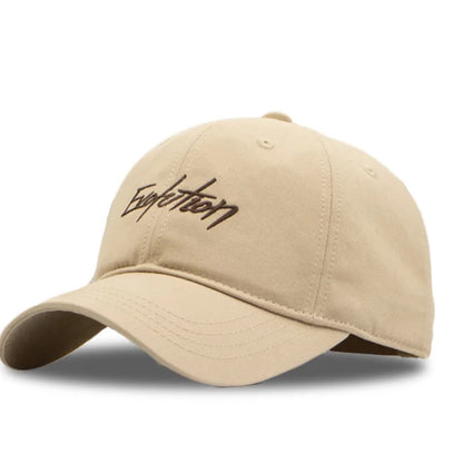 Large Size Curved Peak Baseball Cap