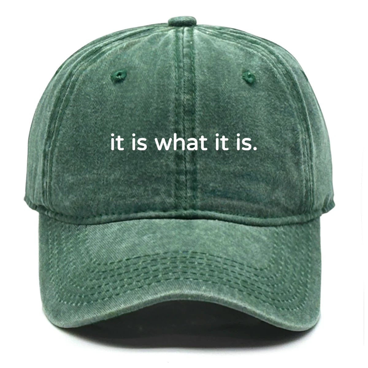 It Is What It Is Raw Brim Baseball Cap