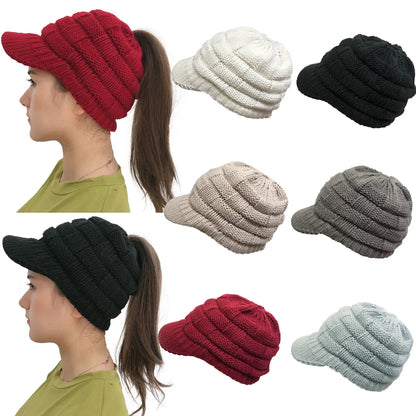 Thermal Ponytail Hollow Brim Baseball Cap