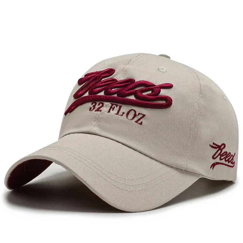 Letter 3D Embroidery Baseball Cap Unisex