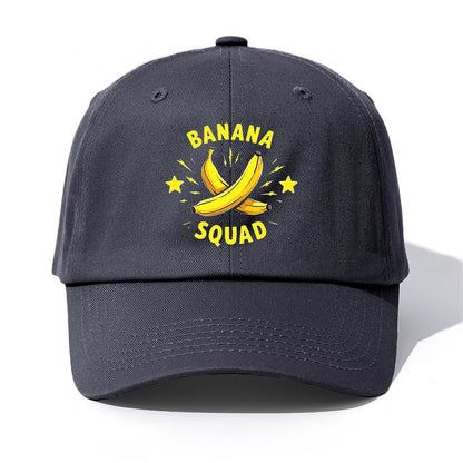 Banana Squad Minimalist Retro Dad Baseball Cap