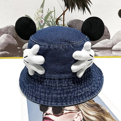 Creative Cartoon Face Covering Bucket Hat