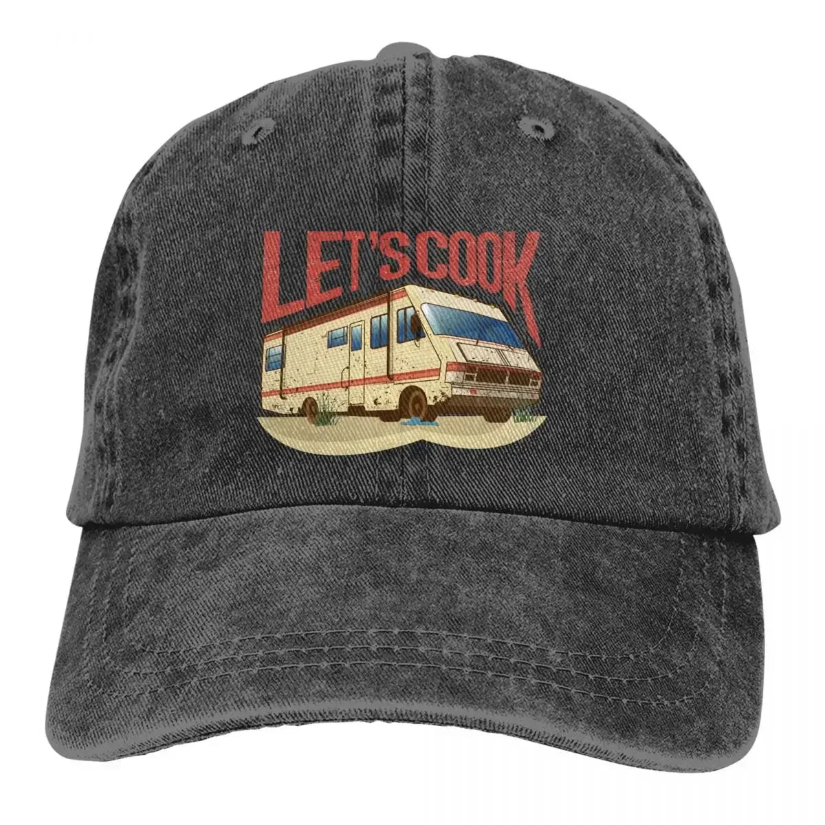 RV Lets Cook Print Baseball Cap