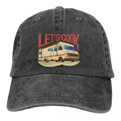 RV Lets Cook Print Baseball Cap