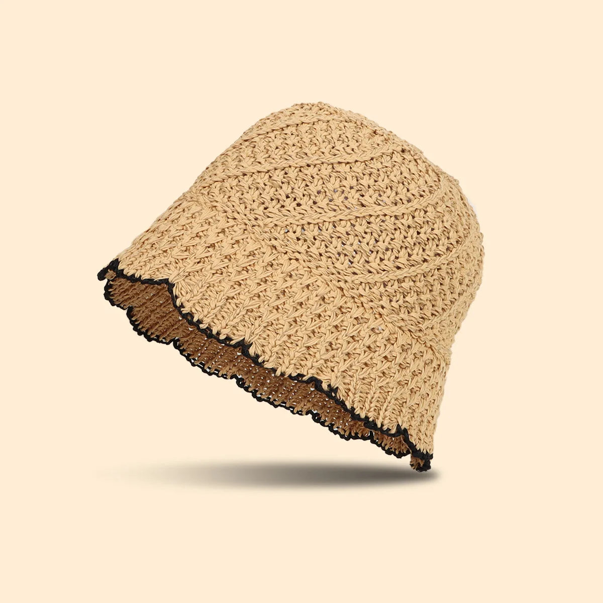 Foldable Solid Edge Sun Bucket Hat