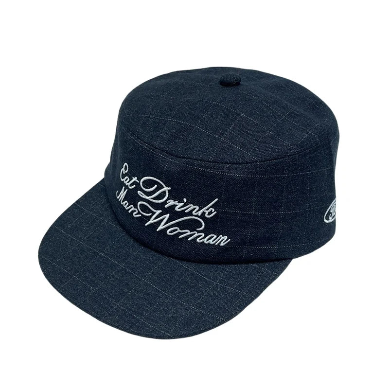 Unisex Korean Pop Letter Embroidery Snapback Cap