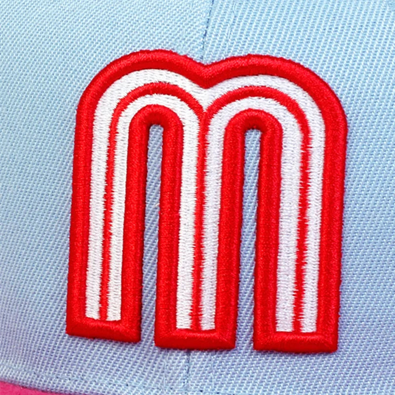 Unisex M Letter Brazil Flag Hip Hop Snapback Cap