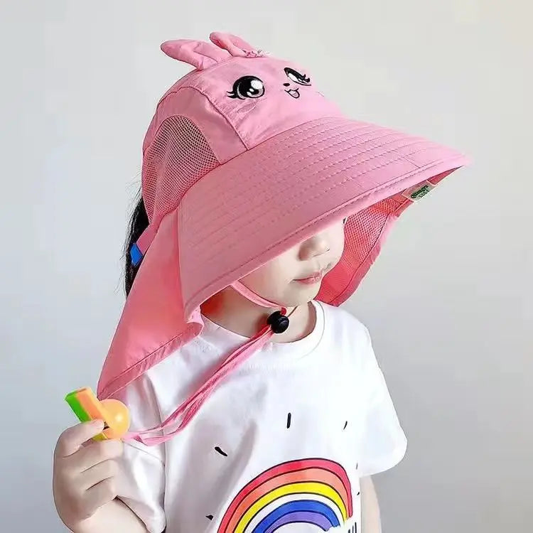 Kids Large Brim UV Bucket Hat