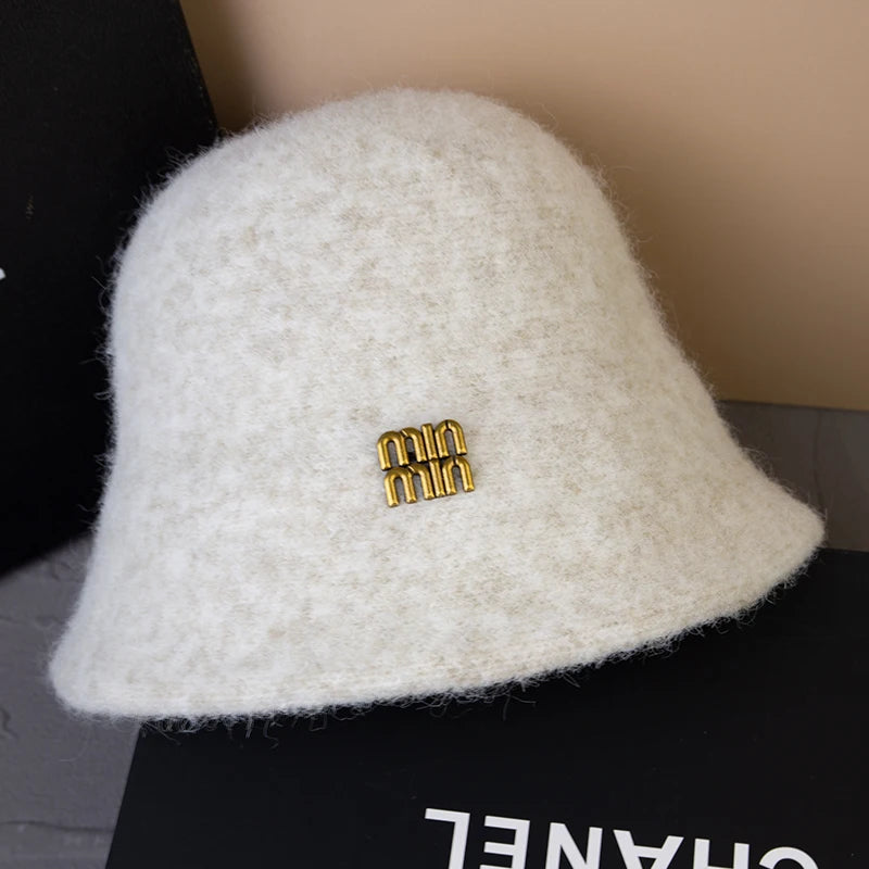 Luxury Fluffy Wool Winter Bucket Hat