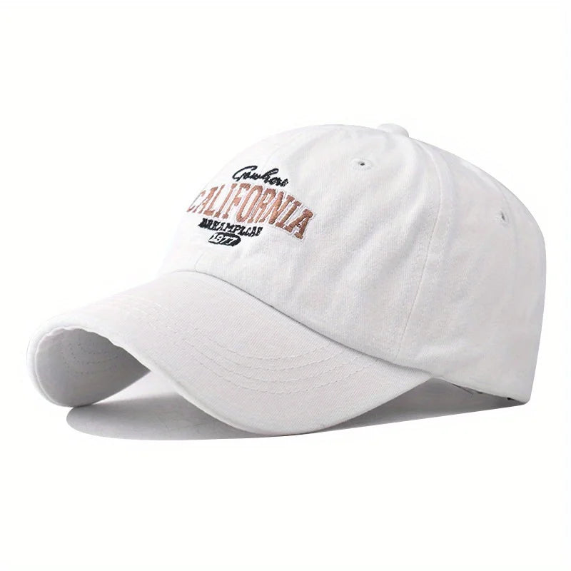 California Washed Cotton Embroidered Contrast Baseball Cap