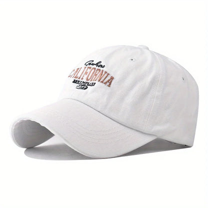 California Washed Cotton Embroidered Contrast Baseball Cap