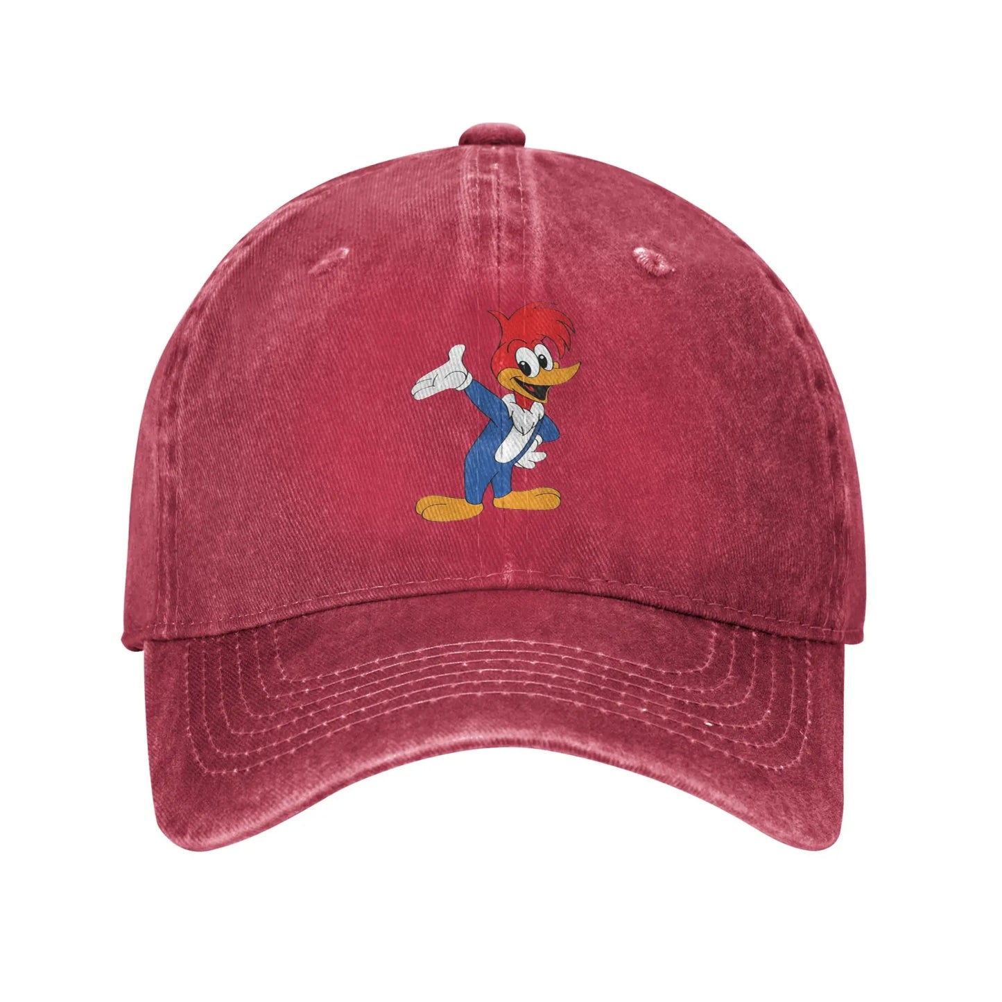 Woody Woodpecker Denim Hip Hop Adjustable Baseball Cap
