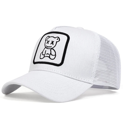 Unisex Little Bear Embroidered Adjustable Baseball Cap
