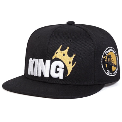Unisex KING Crown Embroidery Hip-hop Hats