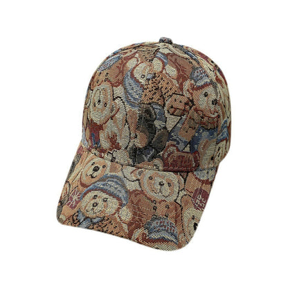 Fashion Cartoon Cute Bear Casual Sunshade Baseball Cap
