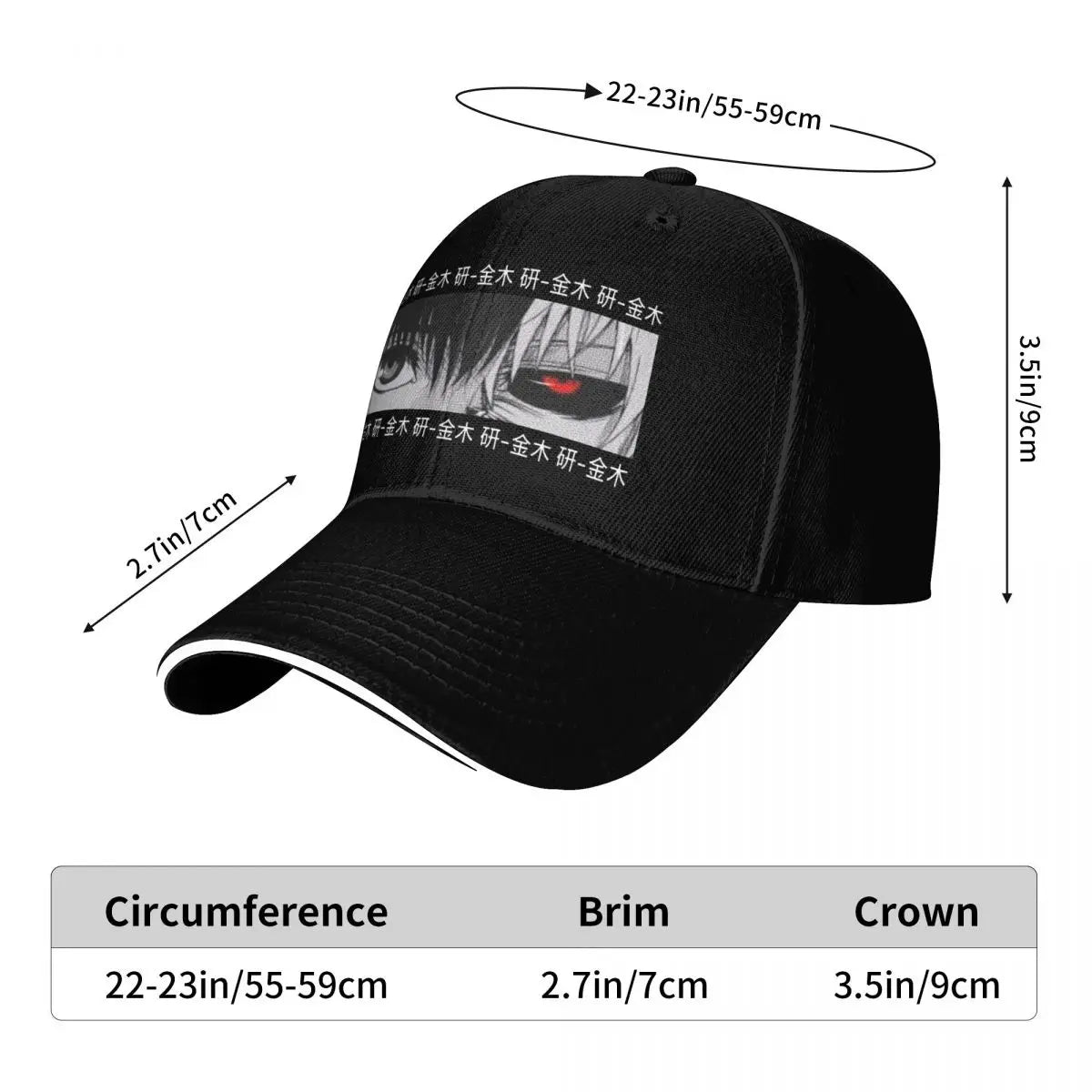 Ken Kaneki Tokyo Ghoul Baseball Cap