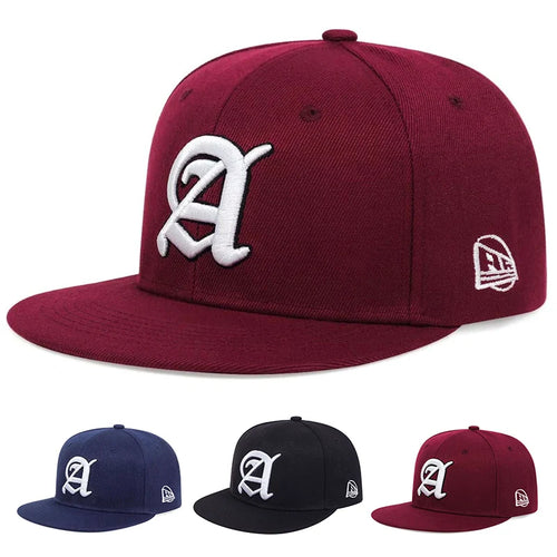 Unisex Personality A Letter Embroidery Hip-hop Hats