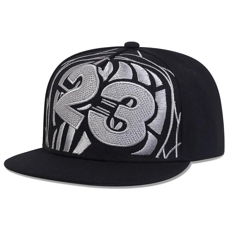 Unisex 23 Basketball Letter Embroidery Hip-hop Hats