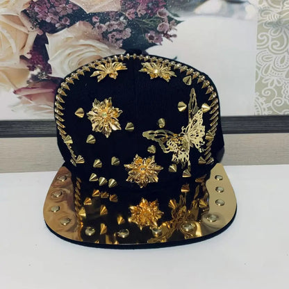 Handmade Rivet Street Dance Snapback Cap