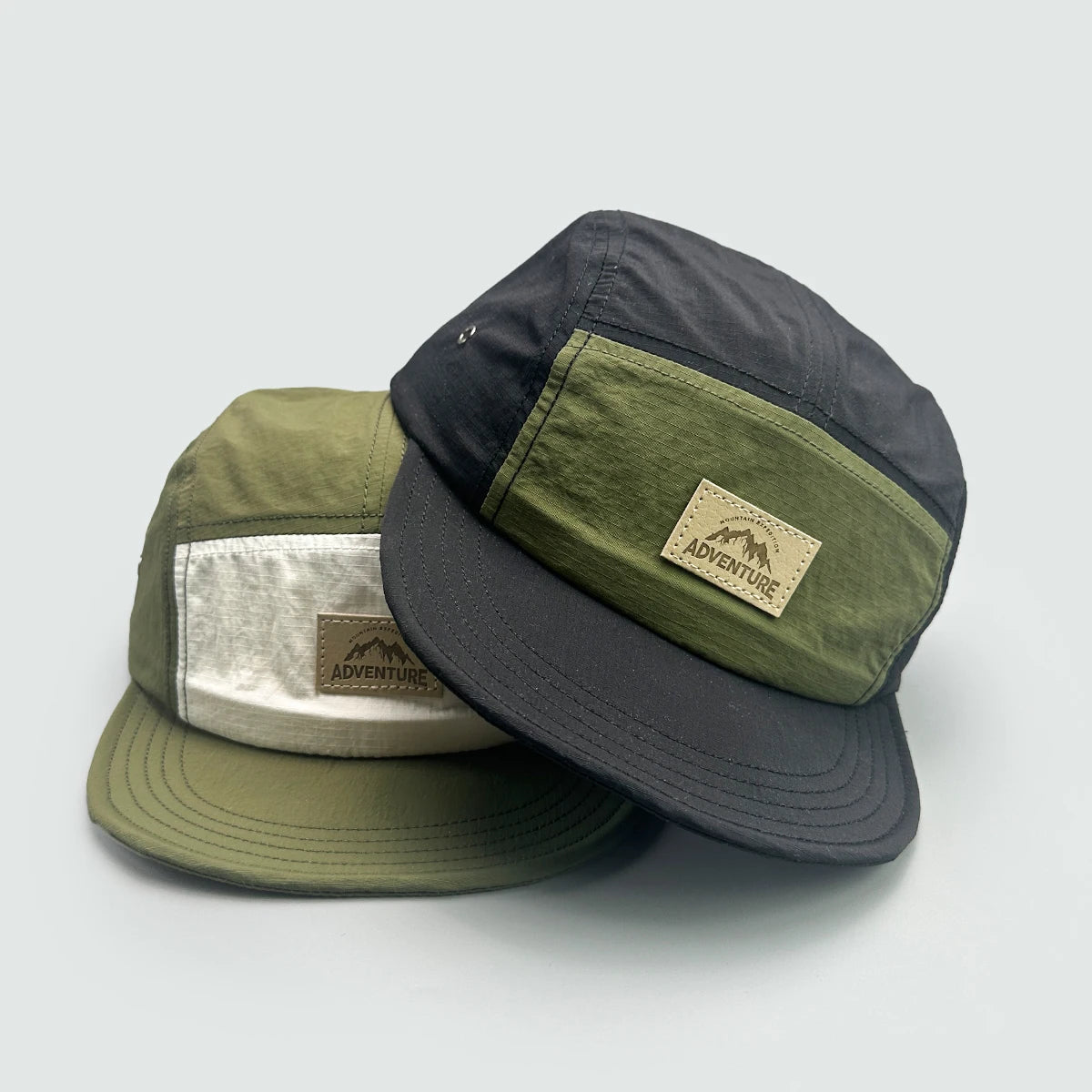 Quick Dry Letters Color Block Breathable Snapback Cap