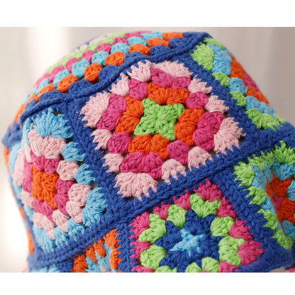 Colorful Crochet Woolen Knitted Bucket Hat